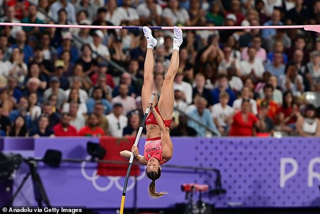 Newman set a Canadian pole vault record as she captured bronze at the Paris Games