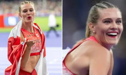 BBC commentator’s six-word response after Olympic OnlyFans star celebrates medal with X-rated gesture