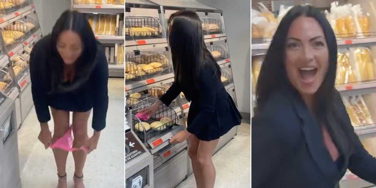 British model sparks outrage after hiding underwear with food in Spanish supermarket