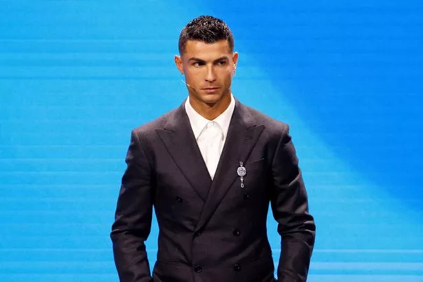 Cristiano Ronaldo at the Champions League group stage draw