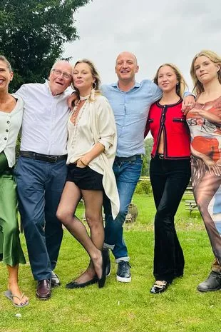 Lottie Moss reunites with supermodel half-sister Kate to celebrate dad’s 80th birthday after family rift