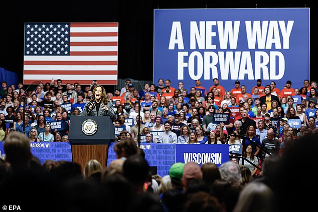 The former president has in the past suggested that crowds at the vice president's speeches are AI or paid attendees