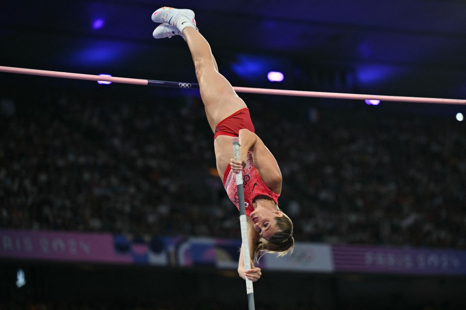 Newman impressively cleared 4.85m to win bronze in Paris