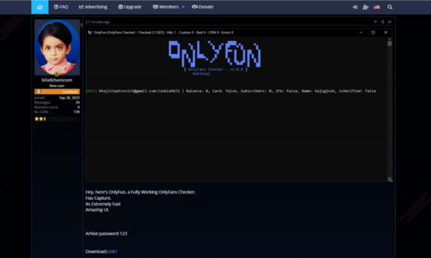 Fake OnlyFans Checker Tool Infects Hackers with Lummac Stealer Malware