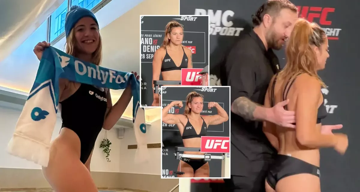 Disturbing footage of OnlyFans model visibly shaking before bursting into tears at UFC weigh-in emerges