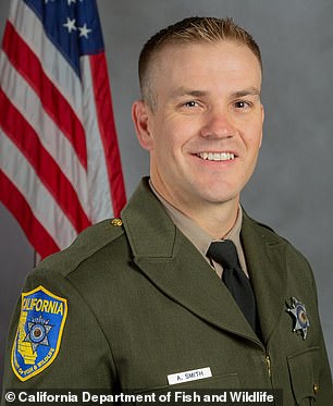 Austin Smith, a warden with the California Department of Fish and Wildlife