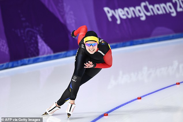 The Romanian, who is based in Calgary, Canada, took part in the women's 500m speed skating at the 2018 Winter Olympics in Pyeongchang , South Korea