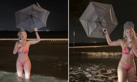 OnlyFans Model Draws Backlash For ‘Disgusting’ Hurricane Helene Weather Stunt