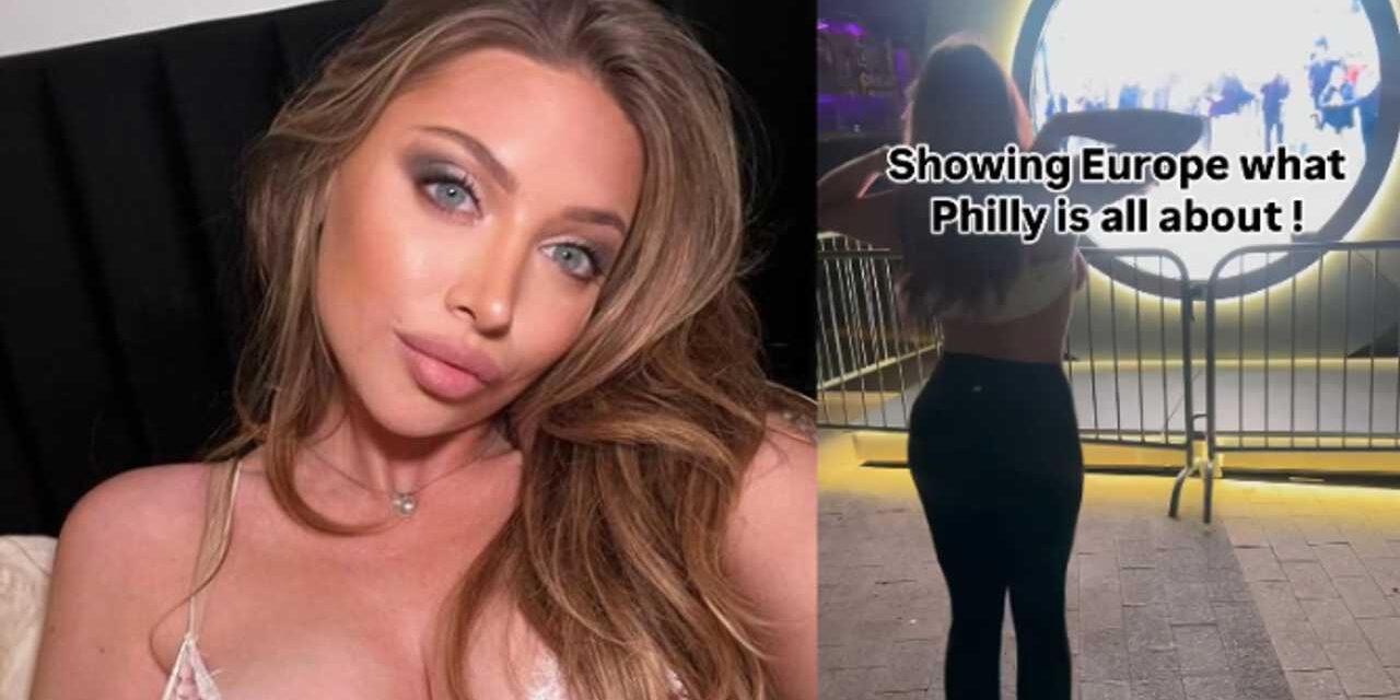 NJ Onlyfans Model Flashes Philadelphia Portal Months After Doing The Same In NYC