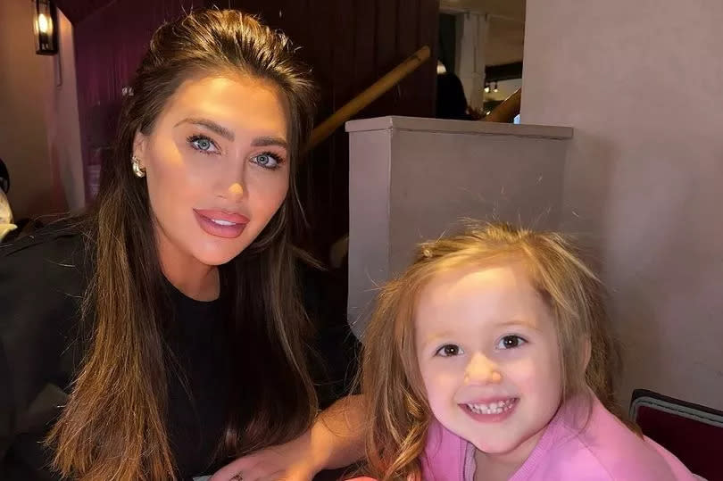 Lauren Goodger and daughter Larose