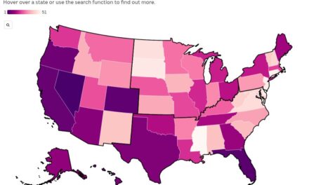 Map shows states with the most OnlyFans creators