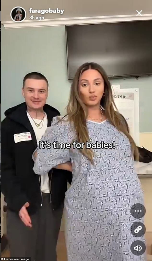 He explained that they had been in Starbucks 'thinking we had so much time' right before a nurse told them the twins would be born that day, with Farago’s C-section taking place 'in 20 minutes'