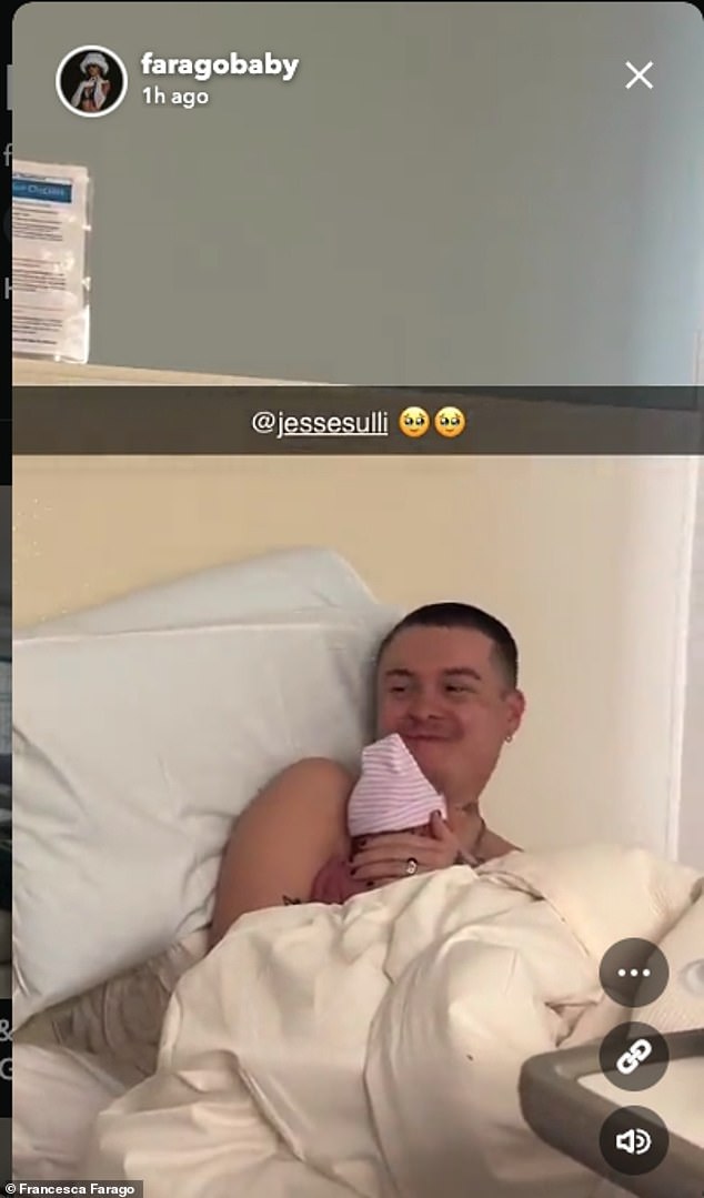 After the babies were born, Farago detailed her day on Snapchat, and shared some adorable glimpses of her and Jesse holding the newborns