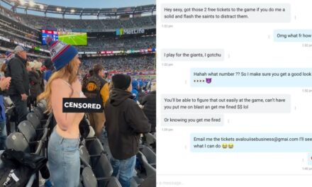 NFL player paid money to OnlyFans model to flash her chest distracting rival team in exchange of free tickets at Saints vs Giants