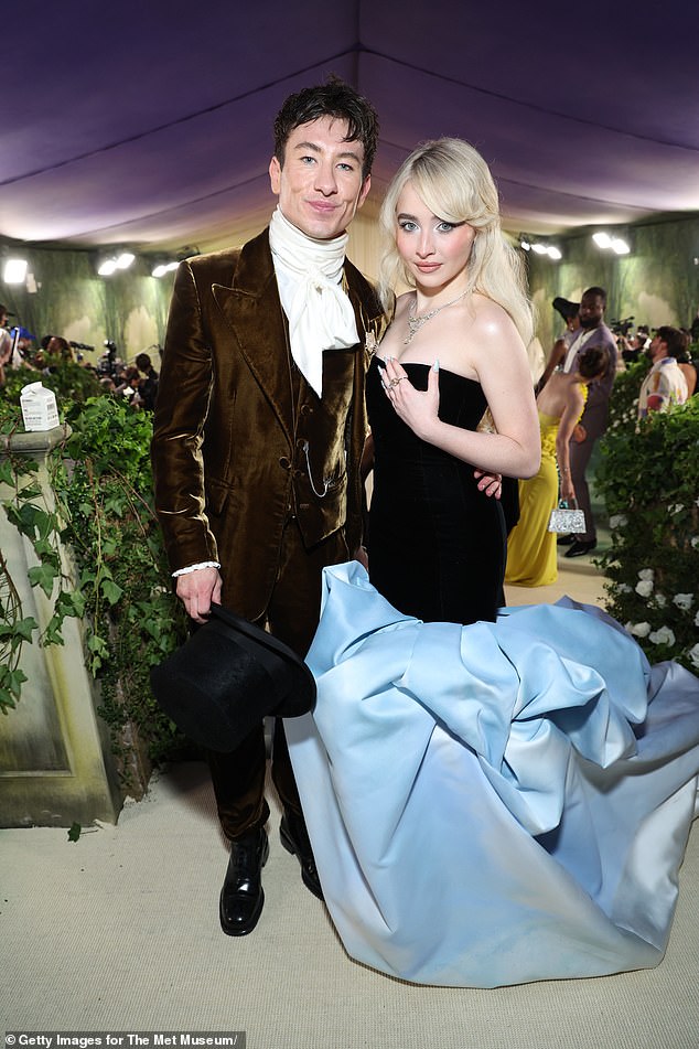 Barry was hit by the claims he cheated on Sabrina after it was reported that the pair had split after a year of dating; the pair seen in May at the Met Gala