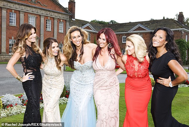 Ampika, third from left, appeared on reality TV show The Real Housewives Of Cheshire in 2017