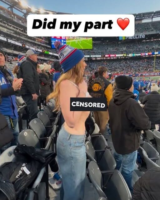 Model flashes at NFL game and claims Giants player paid her to distract Saints