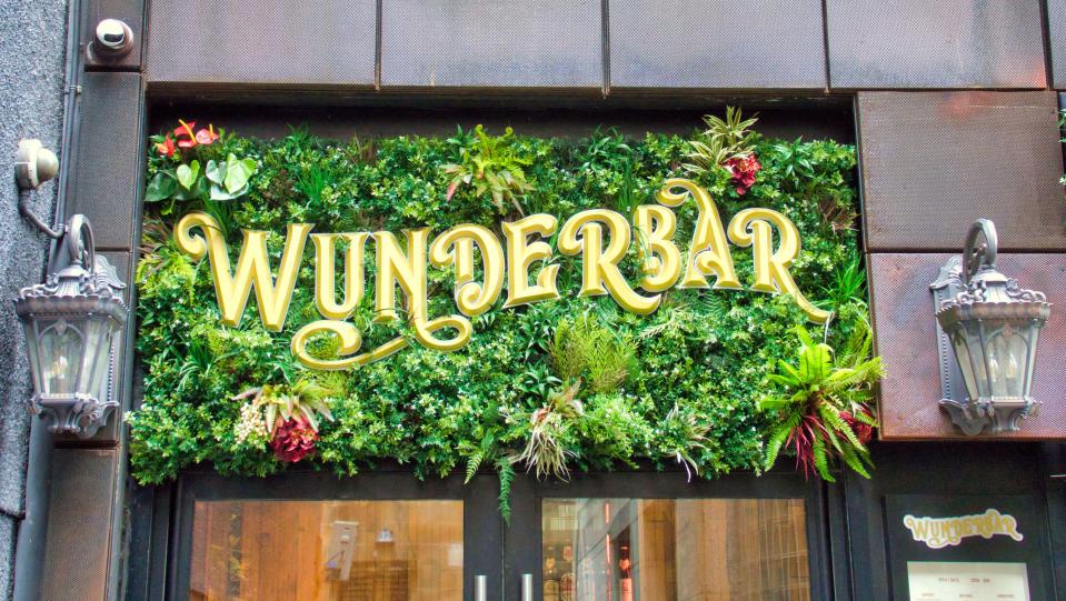 Wunderbar sign on a bar and canteen.