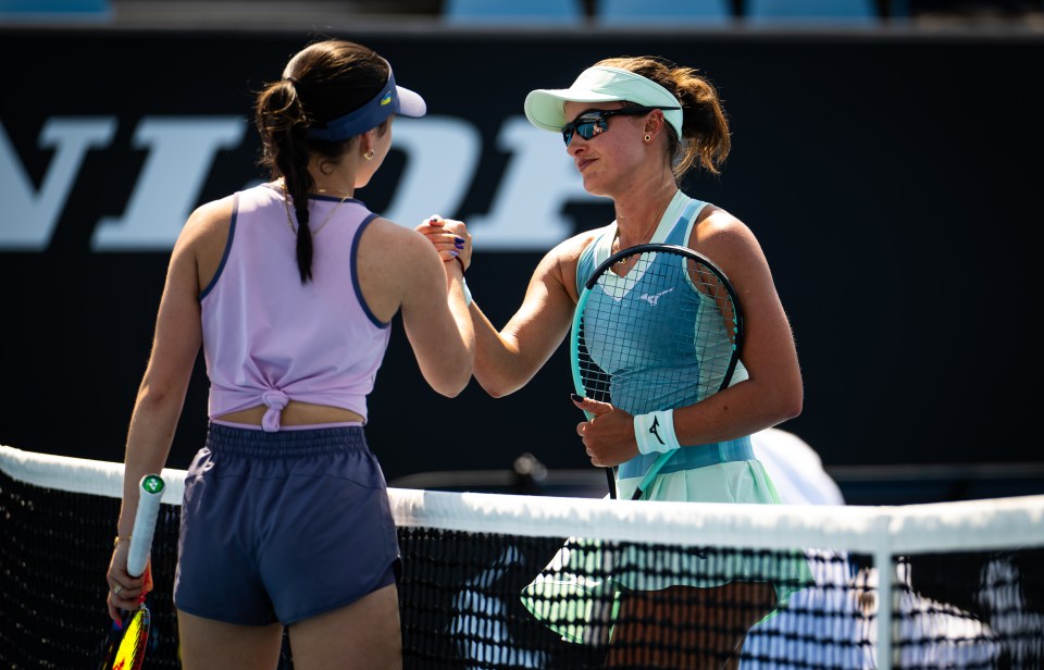 Rodionova (right) is ranked 184 in the world and recently competed in the Australian Open