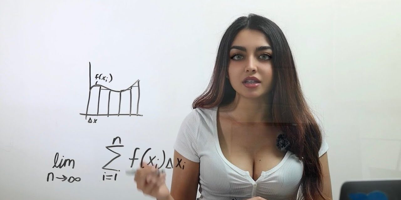 OnlyFans model explains calculus and machine learning on Pornhub because it pays better than YouTube