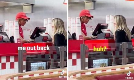 A video showing OnlyFans creator Bonnie Blue propositioning a young man at Five Guys is going viral. In the video, the young man tells Blue, “I’m a Christian man and I’m waiting ’til marriage.”