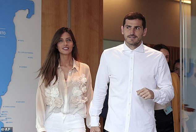 Spain legend Casillas shares two children with his ex-wife Sara Carbonero (left)