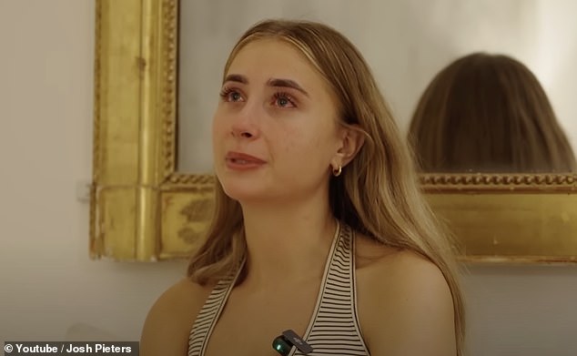 Lily Phillips broke down during a documentary about her experience sleeping with 100 men in one day