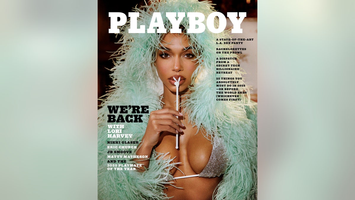 Playboy magazine cover showing Lori Harvey