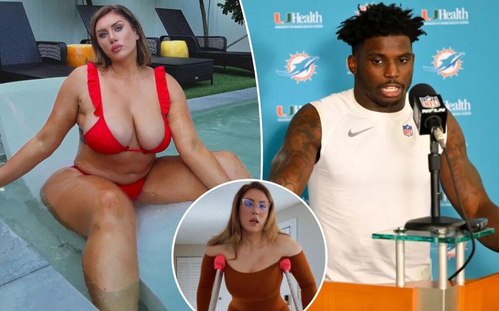 OnlyFans model suing Tyreek Hill over broken leg admits she had sex…