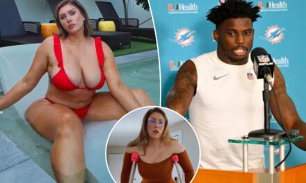 OnlyFans model suing Tyreek Hill over broken leg admits she had sex…