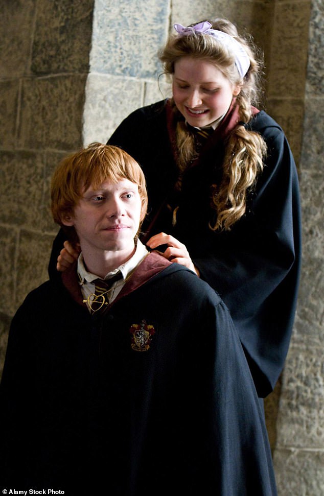 The actress played Ron Weasley's love interest Lavender Brown (pictured with co-star Rupert Grint) in the smash hit film series