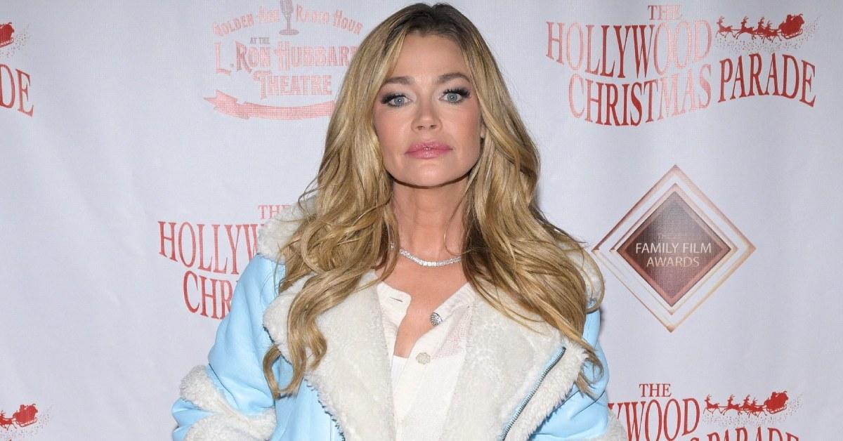 Denise Richards at the 2023 Hollywood Christmas Parade.