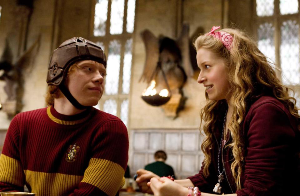 Rupert Grint and Jessie Cave in Harry Potter and the Half-Blood Prince.