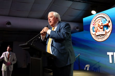 Palmer on stage