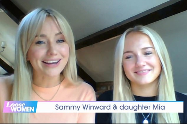 Mia has also claimed that her mother is envious of her hugely successful career, after the pair previously shared a close bond - appearing on Loose Women together in 2021 (pictured) and being described as like sisters
