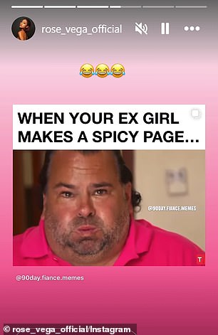 She even shared a meme featuring the face of her ex-fiancé Big Ed