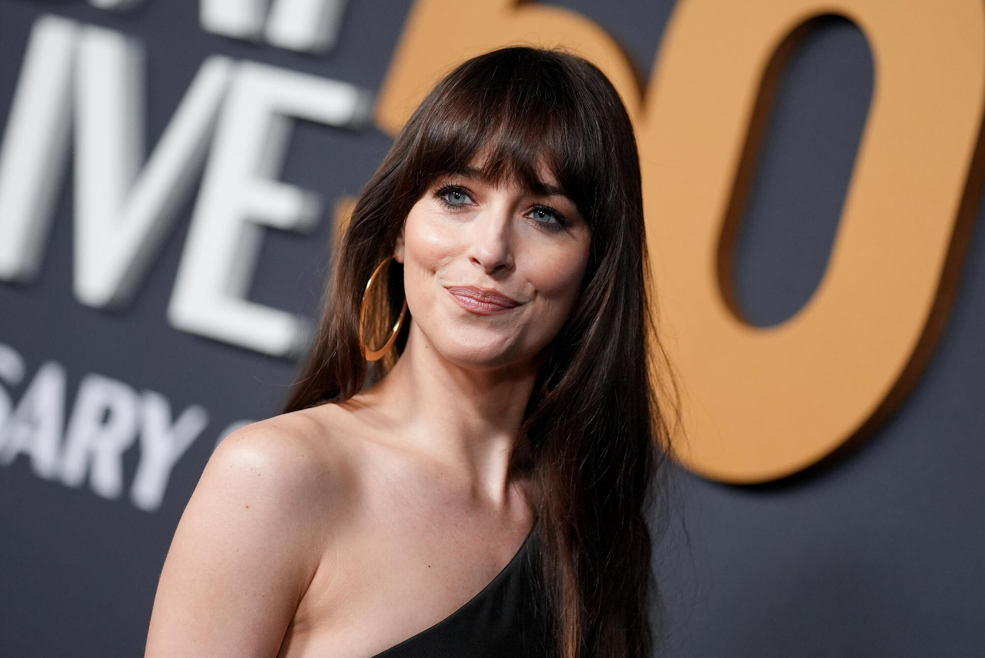 Dakota Johnson at SNL50: The Anniversary Special at 30 Rockefeller Plaza on February 16, 2025 in New York, New York.