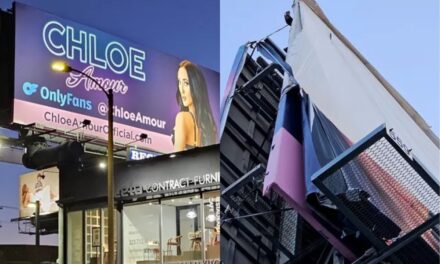 This OnlyFans Stars’ Billboard Keeps Getting Vandalized