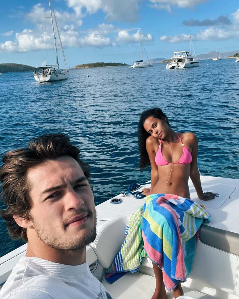 Next Gen NYC stars Dylan Geick and Ava Dash on a boat