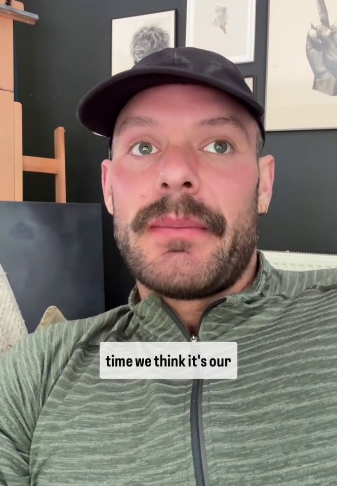 John Whaite in a video discussing his health.