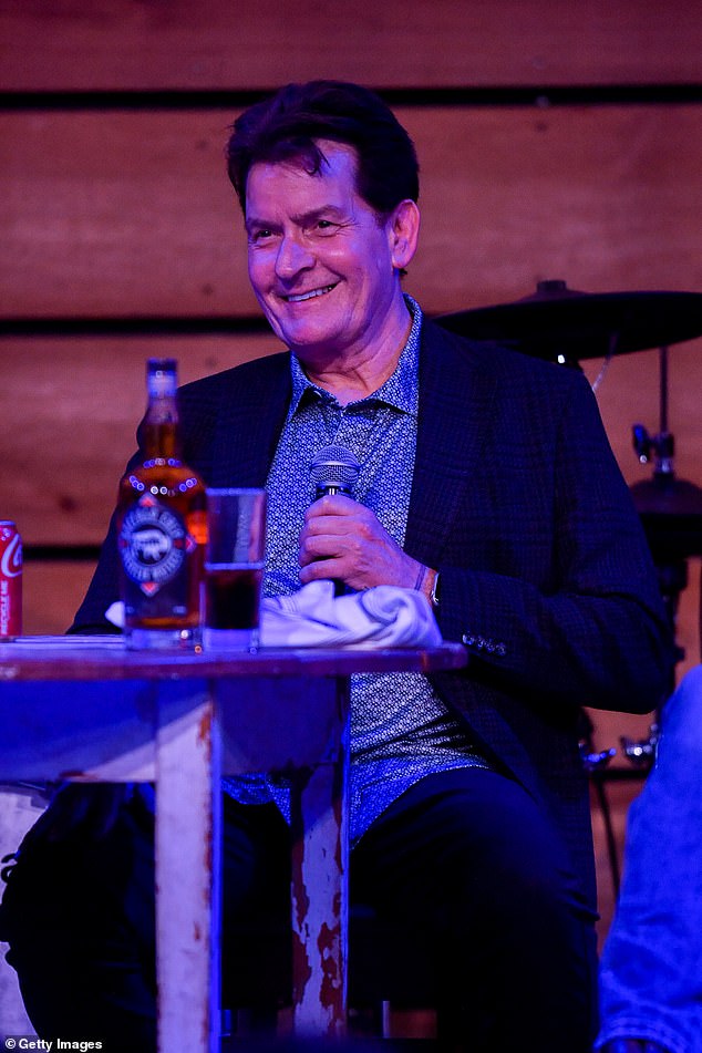 Earlier this year, the OnlyFans star called out her father Charlie Sheen (pictured in 2023 in Nashville, Tenn.) for his past drug use