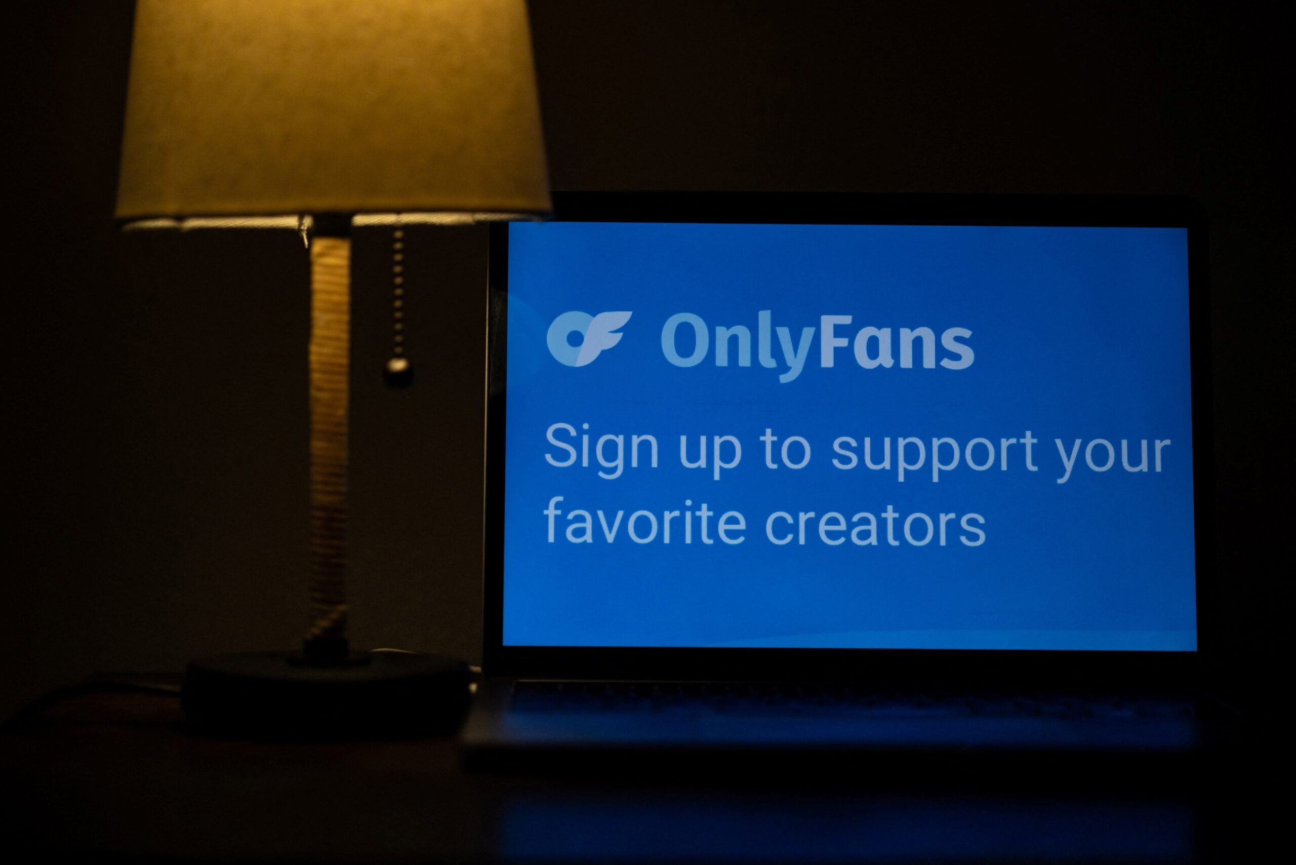 A logo for OnlyFans is seen in this illustration picture