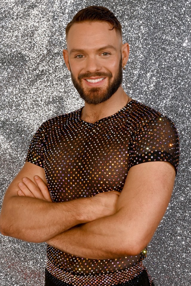 Portrait of John Whaite backstage at the Utilita Arena Birmingham.